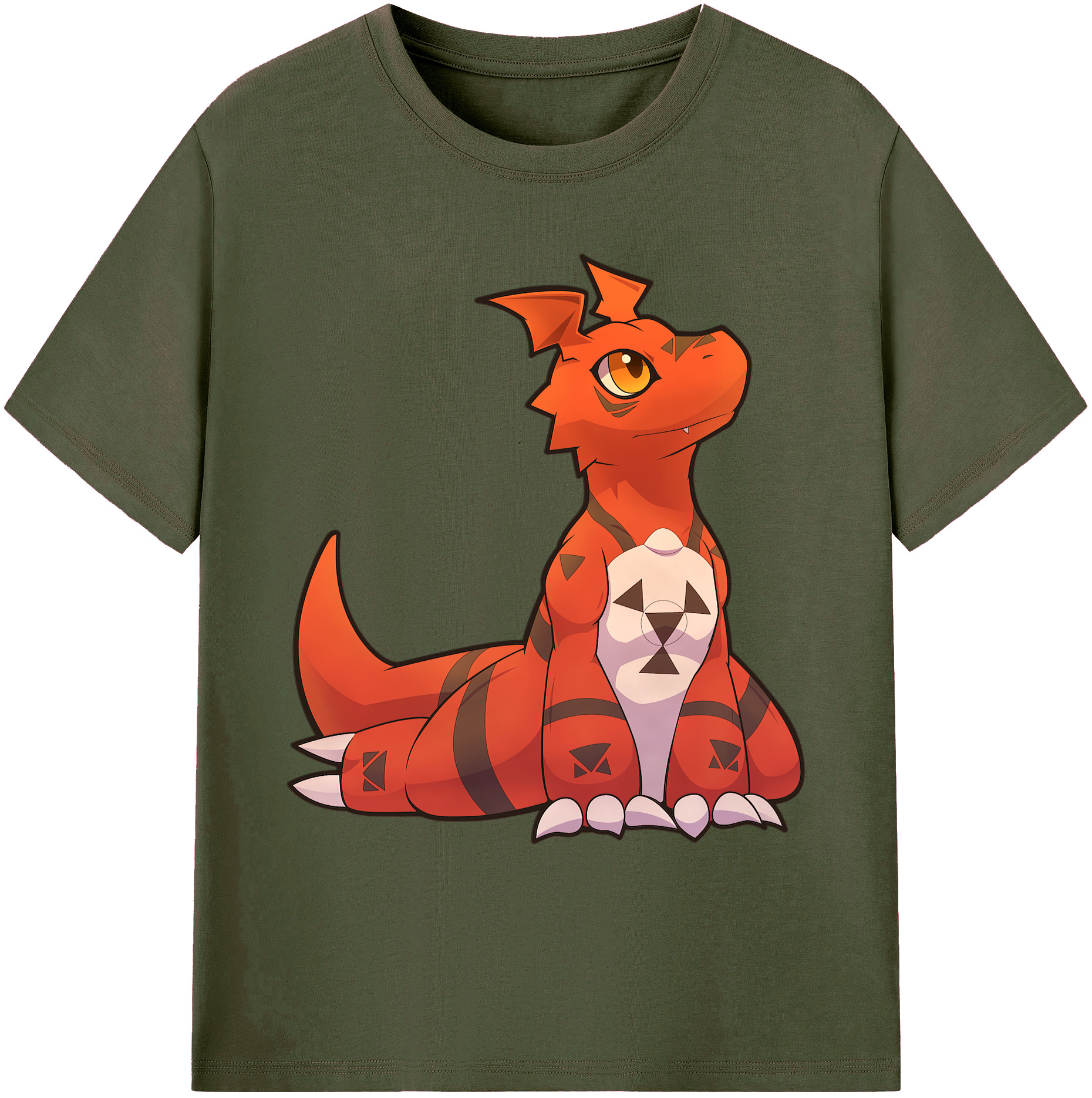 （画像用） Digimon デジタルモンスター/デジモン 綿100％ メンズ半袖Tシャツ｜肌触りやわらか＆通気性
